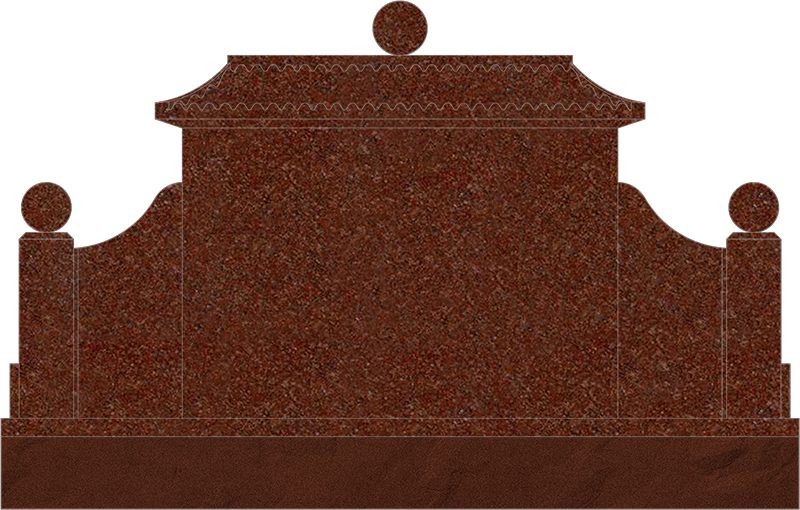 Pagoda Chinese Monument 唐人直立宝塔顶型碑 (84"x10"x40")