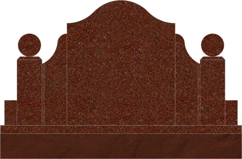 Pagoda Chinese Monument 唐人直立翅膀型碑 (50"x10"x30")